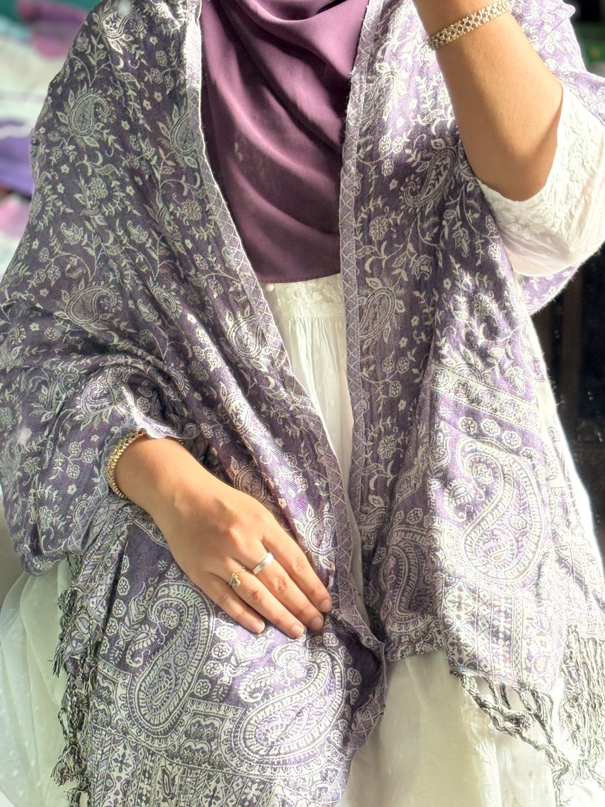 Pashmina hijabs (made in premium Kashmiri wool) Length 2 meters long