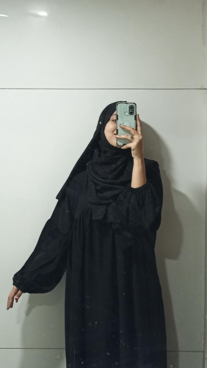 Daily Wear Frill Abaya – Prada Fabric (All Sizes Available)